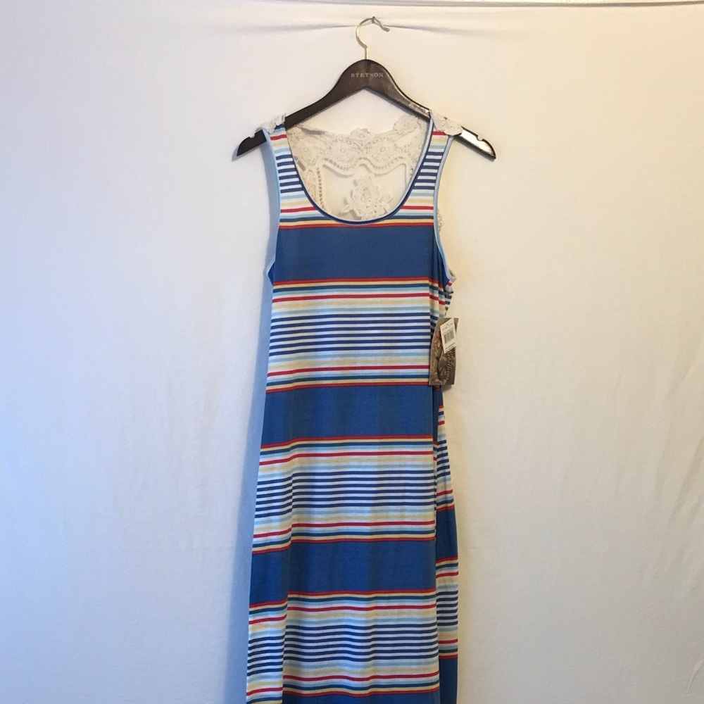 Rainbow maxi dress with tags